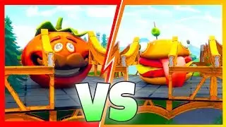NEW! FOOD FIGHT GAME MODE! (Durr Burger Vs Tomatohead!) Fortnite Battle Royale