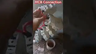 mcb connection in house #electrical 😂 #mcb #shorts #wiring #board
