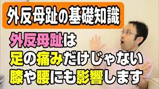 【外反母趾】外反母趾は足の痛みだけじゃない!?膝や股関節、腰に影響することもあります‼