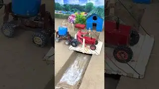 &ldquo;DIY Mini Tractor Crosses Handmade Bridge &ndash; Realistic Village Setup!&rdquo;
