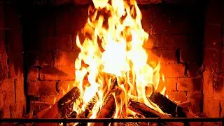 🔥 Fireplace 4K UHD! Fireplace with Crackling Fire Sounds. Fireplace Ambience