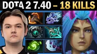 Anti-Mage Pro Carry with Moon Shard and 18 Kills - Dota Gameplay