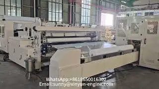 Albania fluffy lamination paper towel rewinding machine and maxi roll log saw cutting machine