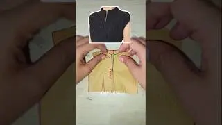 Stand collar pattern #sewing #ussewtips #sewingtips #sewingtutorial #collar #fashion #shortvideo