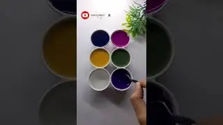 Увлекательное смешивание цветов #satisfyingcolormixing #colourmixing #asmr #arts #Diy