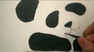 Panda Switch Board painting | Using Pencil and Acrylic colour