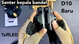 TaffLED D10 vs Boruit D10 senter kepala IPX6 tahan air terang bandel