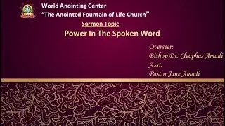 Breakthrough Night: Power In The Spoken Word