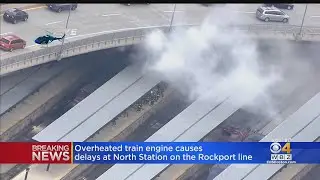 Overheated train engine causes smoke, delays at North Station