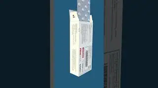 3D animation of a medicine box on Belender #3danimation #blender #vfx