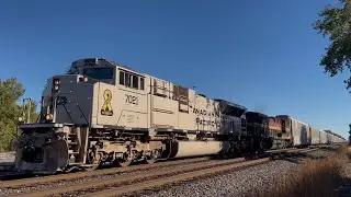 CPKC 137 with CP 7021 passes La Porte