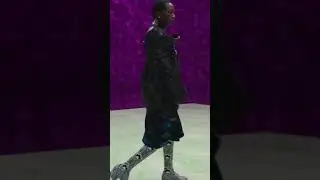 Model walks the runway at the Prada FW2021 fashion show