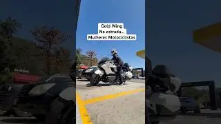 Honda GOLD Wing na estrada , mulheres motociclistas #goldwing #mulhermotociclista