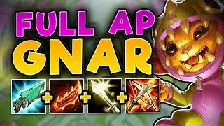 WTF IS THIS DAMAGE??? SECRET OP FULL AP GNAR! NEW FULL AP GNAR TOP SEASON 7! - League of Legends
