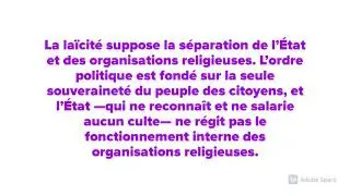 Quelle est la d&eacute;finition de la la&iuml;cit&eacute; ?