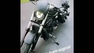 Drag Specialties Handlebar  LED Turn Signals on Night Rod Special