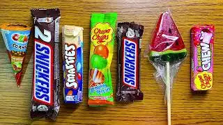 Satisfying candy cutting video Asmr rainbow lollipops gummy chocolate jelly