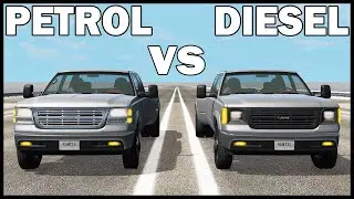 PETROL vs DIESEL Engine! - BeamNg Drive