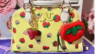 💛🍓What's In Bag| Juicy Couture Sweet N Juicy Bowler Bag