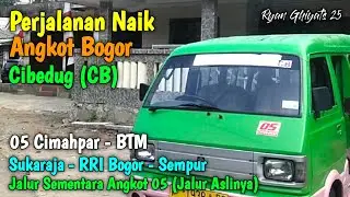 Jalur Aslinya Angkot 05 Cimahpar - BTM Langsung Ke BTM Lewat Jalan Pangrango Radio RRI Bogor