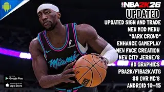UPDATED NBA2K20-2K26 | UPDATED SIGN AND TRADE | DARK CROWD | NEW FACE CREATION |
