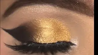 Natural soft golden party eye makeuptutorial for brown eye makeup |