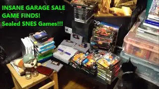 INSANE GARAGE SALE GAME FINDS! Sealed SNES Games!!! | Scottsquatch