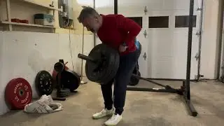 Garage Gym Back and Biceps Workout January 1st Training Session