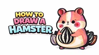 How to Draw a Hamster ｜How to Draw a Hamster Holding a Sunflower Seed