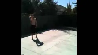 Preston Johnson dunks barefoot on 10'2