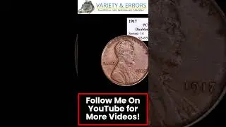 How Much is a 1917 DDO Penny Worth?#money #coins #shorts #numismatics #video
