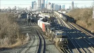 Railfanning NS Trains in Downtown Charlotte, NC (1/23/21)