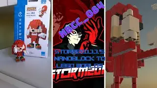 NBCC_084 Sonic the Hedgehog Knuckles the Echidna Nanoblock to LEGO World video
