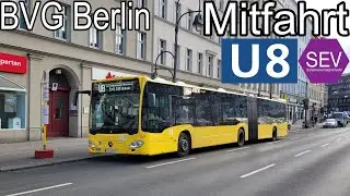Mitfahrt | Mercedes-Benz Citaro C2 G | Linie U8 SEV | U Kottbusser Tor - U Hermannplatz/Sonnenallee