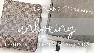 Louis Vuitton GM Damier Ebene Agenda + @cloth_and_paper Unboxing