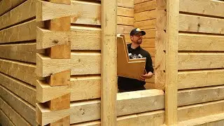 Simple Jig for Perfect Dovetail Notches! + Wildfire Update / Ep9 / Traditional Sauna Build