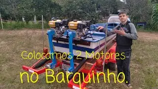 Barco com 2 motores 7cv