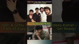 🌟 Vijay&rsquo;s Son Jason Sanjay Enters Tollywood! First Look of JS01 is FIRE!