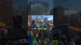 🇪🇸 🚜 Tractores en el paseo de la Castellana en Madrid #comisi&oacute;neuropea