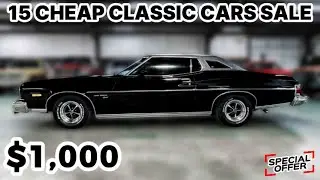 OMG! 15 Classic Cars for Sale CHEAP You WON'T Believe!!