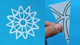 Paper snowflake #How to make easy paper snowflakes #christmas decoration ideas#part293