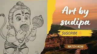 Bajarangbali🚩sketch drawing step by step|| #subscribe #art #youtube#viralvideo @sudipasketchbook211 