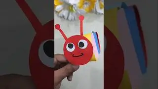paper ladybug craft ideas for kids/paper toys craft #shorts #viral #craft #papercraft #kids #toys