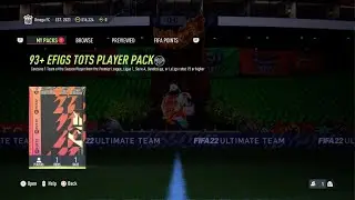 93+ EFIGS TOTS UPGRADE PACK!! FIFA 22