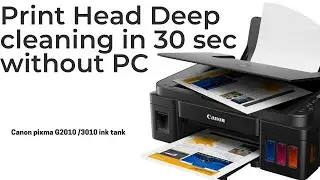 Canon G2010/3010 Deep cleaning without PC in 30 seconds