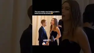 The way Hailey Bieber was holding Justin Bieber's hand cuz he had anxiety😩