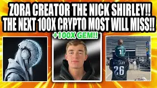 TOP SOLANA ANALYST BULLISH ON ZORA NICK SHIRLEY!! $1 PRICE PREDICTION!!