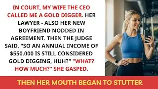 IN COURT, MY WIFE THE CEO CALLED ME A GOLD DIGGER. HER LAWYER - ALSO HER NEW BOYFRIEND NODDED IN..