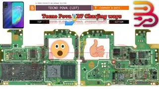 #Sixonline [ Tecno Pova LD7 ]Charjing#Ways Sub Bourd# Daigram| 🥺 Bornio Schematic &Hardware Solution