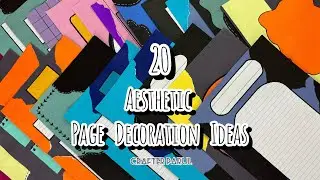 20 Aesthetic Project Design | Ideas for Your Project | Project Sheets | Page Decoration Ideas |